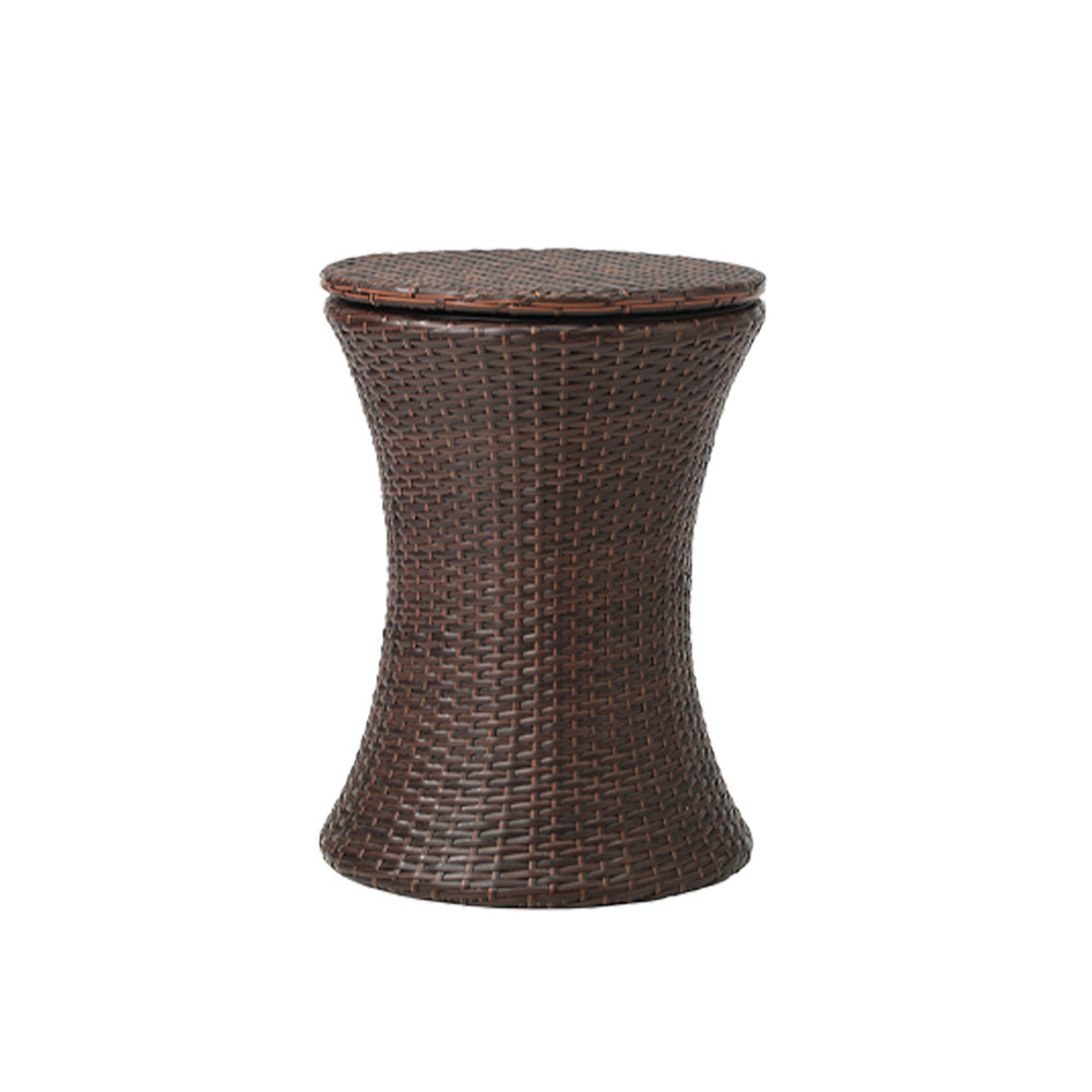 Livsip Outdoor Patio Set Ice Bucket Brown Adjustable Table Sofa Set 3pcs-Outdoor Patio Set-PEROZ Accessories