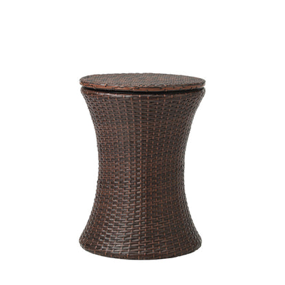 Livsip Outdoor Patio Set Ice Bucket Brown Table 2 Seater Bistro Set-Outdoor Patio Set-PEROZ Accessories