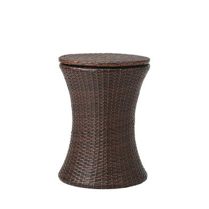 Livsip Outdoor Patio Set Ice Bucket Brown Table Bistro Setting 3pcs-Outdoor Patio Set-PEROZ Accessories
