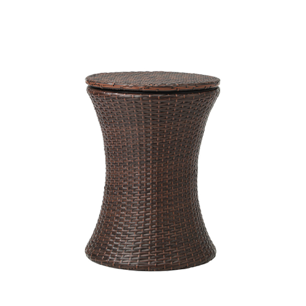 Livsip Outdoor Patio Set Ice Bucket Brown Table Sofa Setting 3pcs-Outdoor Patio Set-PEROZ Accessories
