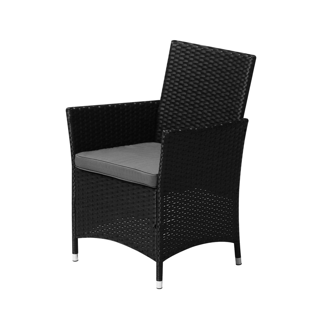 Livsip Outdoor Patio Set Ice Bucket Table Black Bistro Setting 3pcs-Outdoor Patio Set-PEROZ Accessories