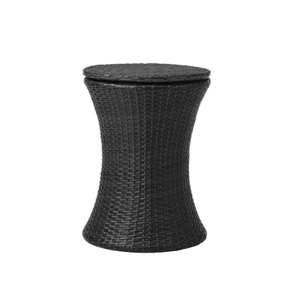 Livsip Outdoor Patio Set Ice Bucket Table Black Bistro Setting 3pcs-Outdoor Patio Set-PEROZ Accessories