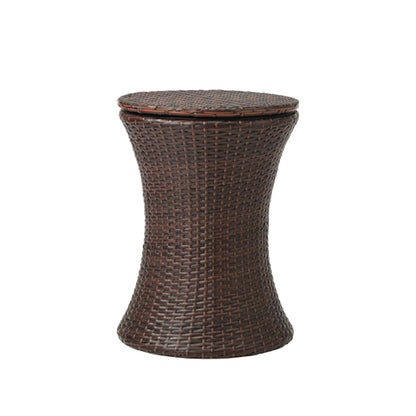 Livsip Outdoor Patio Set Ice Bucket Table Brown Bistro Setting 3pcs-Outdoor Patio Set-PEROZ Accessories