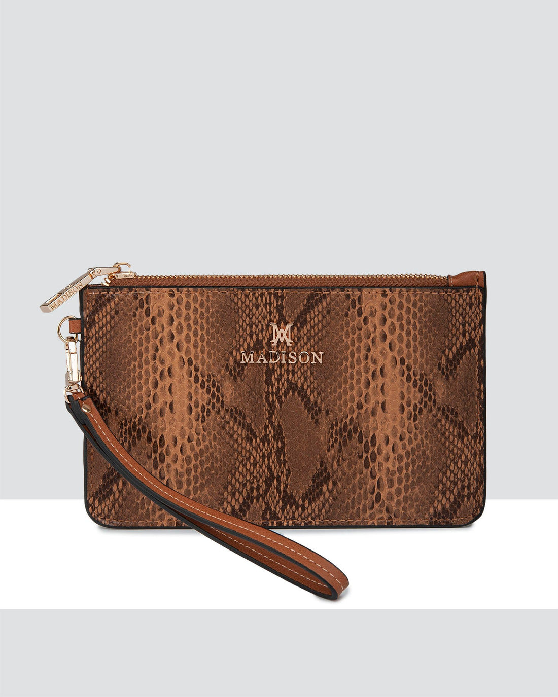 Kerryn Zip Pouch With Wrist Strap-Wallets-PEROZ Accessories