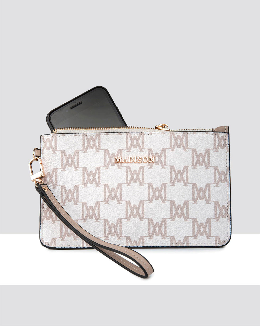 Kerryn Zip Pouch With Wrist Strap-Wallets-PEROZ Accessories
