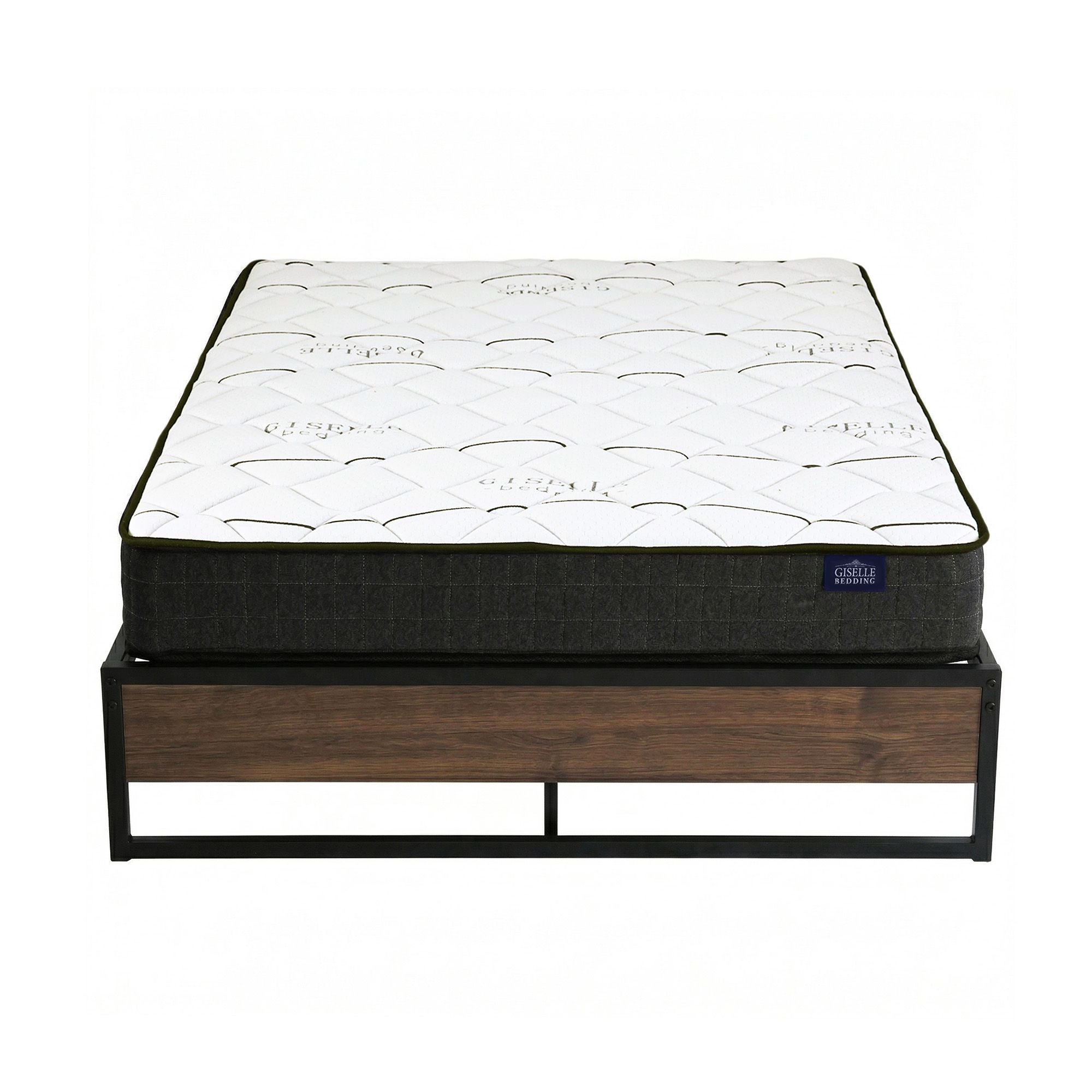 Giselle Double Mattress 16cm and Artiss Metal Bed Frame Set for Guest Rooms Studios-Furniture > Mattresses > Double Mattress-PEROZ Accessories