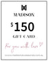 Madison Accessories Gift Card $150-PEROZ Accessories
