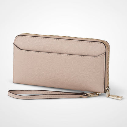 Harlow Zip Around Clutch Wallet With Detachable Wrist Strap-PEROZ Accessories