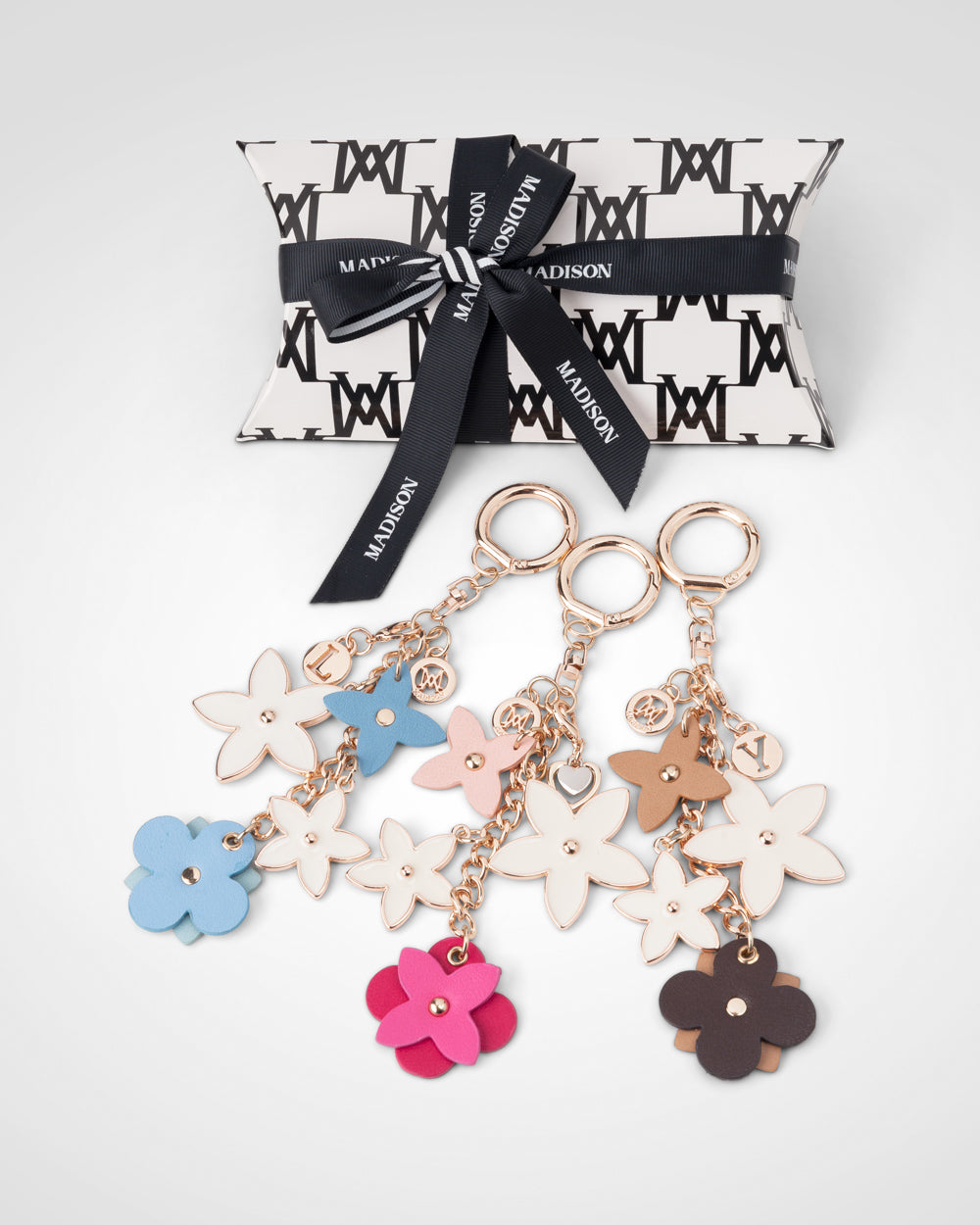 Rose Flower Personalised Keychain Giftbox-PEROZ Accessories