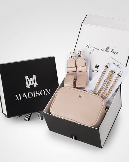 Monica Chain &quot;Wear It 3 Ways&quot; Handbag &amp; Bag Straps Giftbox-Camera Bags-PEROZ Accessories