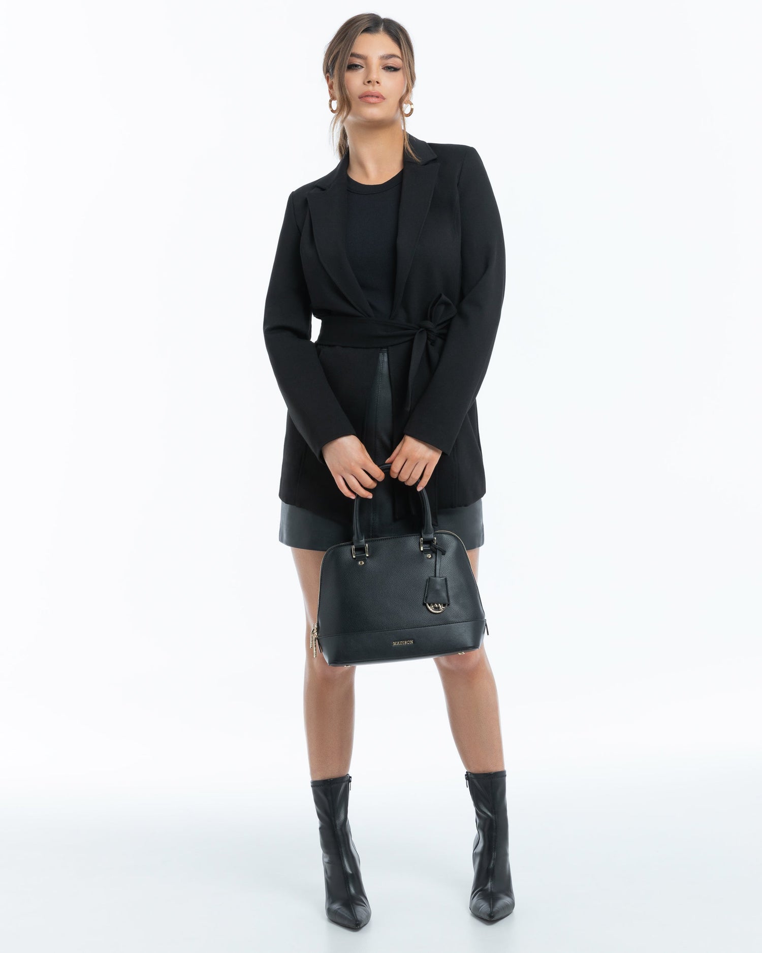 Grace Medium Dome Satchel Bag-Satchel Bags-PEROZ Accessories