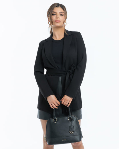 Grace Medium Dome Satchel Bag-Satchel Bags-PEROZ Accessories
