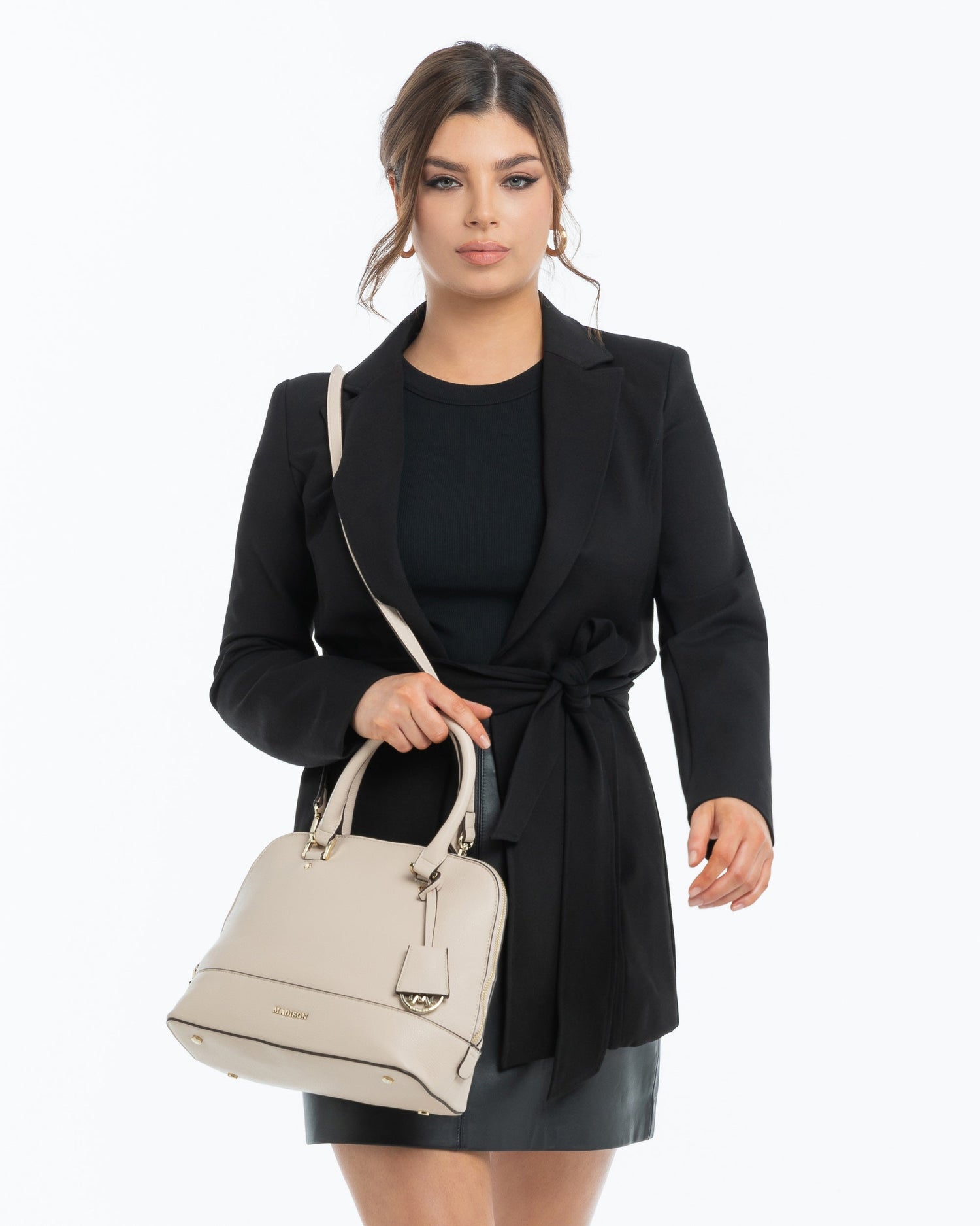 Grace Medium Dome Satchel Bag-PEROZ Accessories