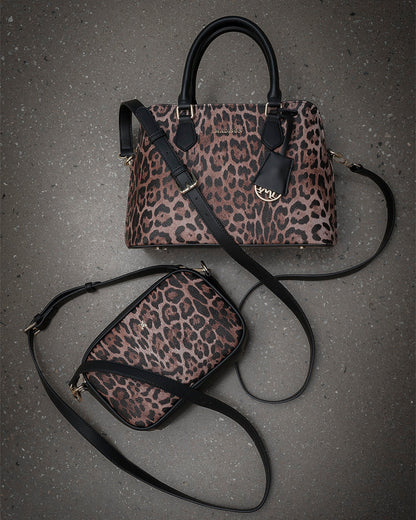 Tilli 3 Compartment Curve Top Satchel Bag-PEROZ Accessories