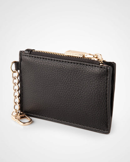 Hannah Zip Card Case With Chain Clip-Card Holders-PEROZ Accessories