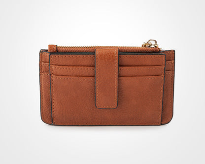 Vivienne Zip Purse With Card Holder Back-PEROZ Accessories
