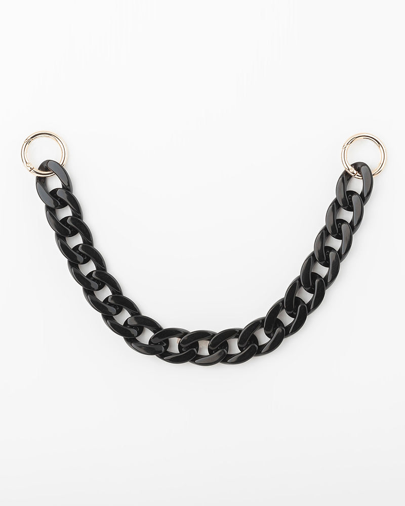 Olivia Crescent Crossbody With Chain + Resin Chain Strap-PEROZ Accessories