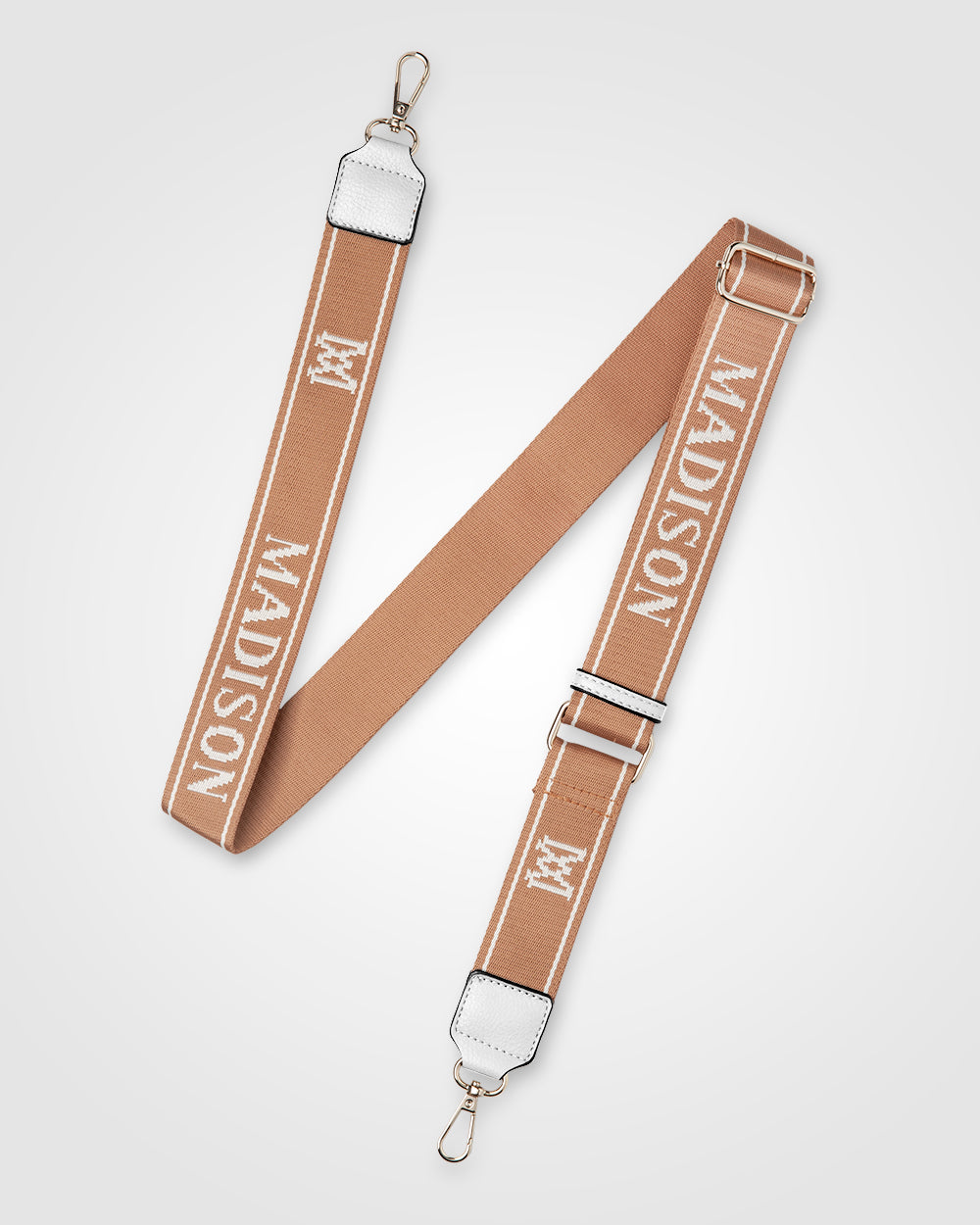 Madison Stripe &amp; Monogram Contrast Bag Strap-Accessories-PEROZ Accessories