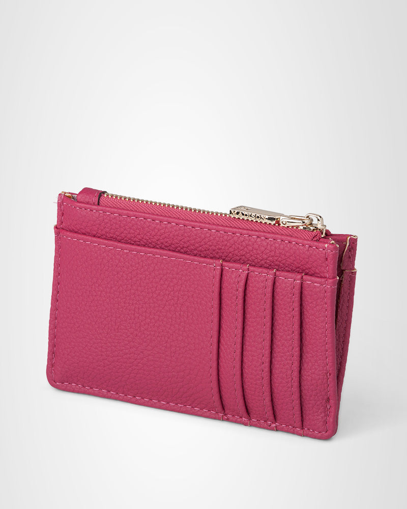 Vanessa Small Zip Purse Card-Holder-Wallets-PEROZ Accessories