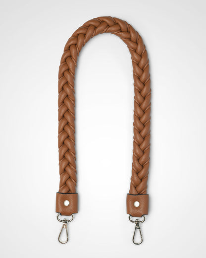 Pia Crescent Shoulder Bag With Crossbody Strap + Plait Strap-PEROZ Accessories