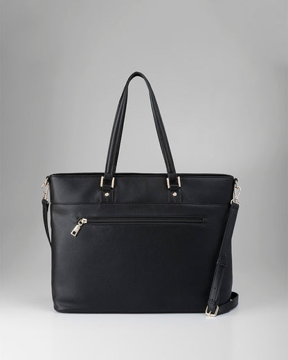 Trish Laptop Tote Work Bag With Crossbody Strap-PEROZ Accessories