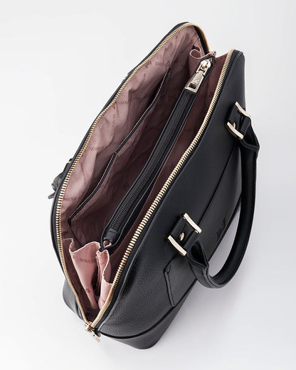 Grace Medium Dome Satchel Bag + Scarf Charm-PEROZ Accessories