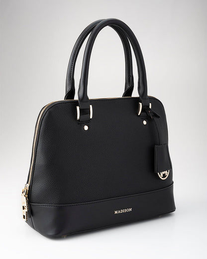 Grace Medium Dome Satchel Bag + Scarf Charm-PEROZ Accessories