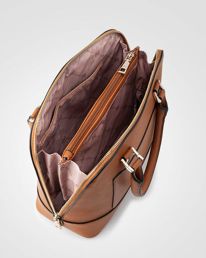 Grace Medium Dome Satchel Bag-Handbags-PEROZ Accessories