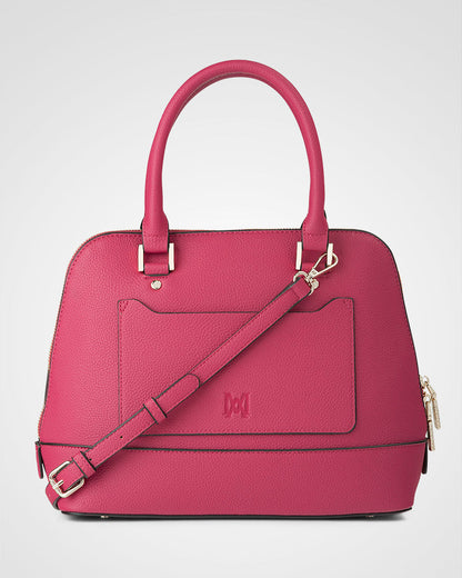 Grace Medium Dome Satchel Bag + Monogram Bag Strap-PEROZ Accessories