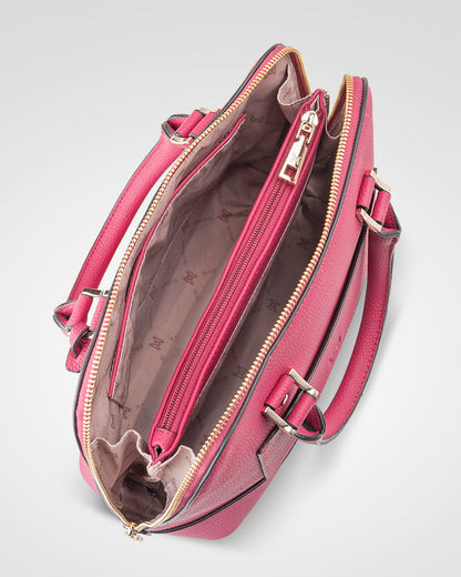 Grace Medium Dome Satchel Bag + Monogram Bag Strap-PEROZ Accessories