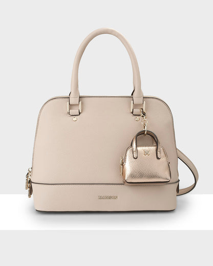 Handbag, Wallet, Coinpurse &amp; Personalisation Charm Giftbox - Grace Dome Satchel &amp; Mini Coinpurse-Handbags-PEROZ Accessories