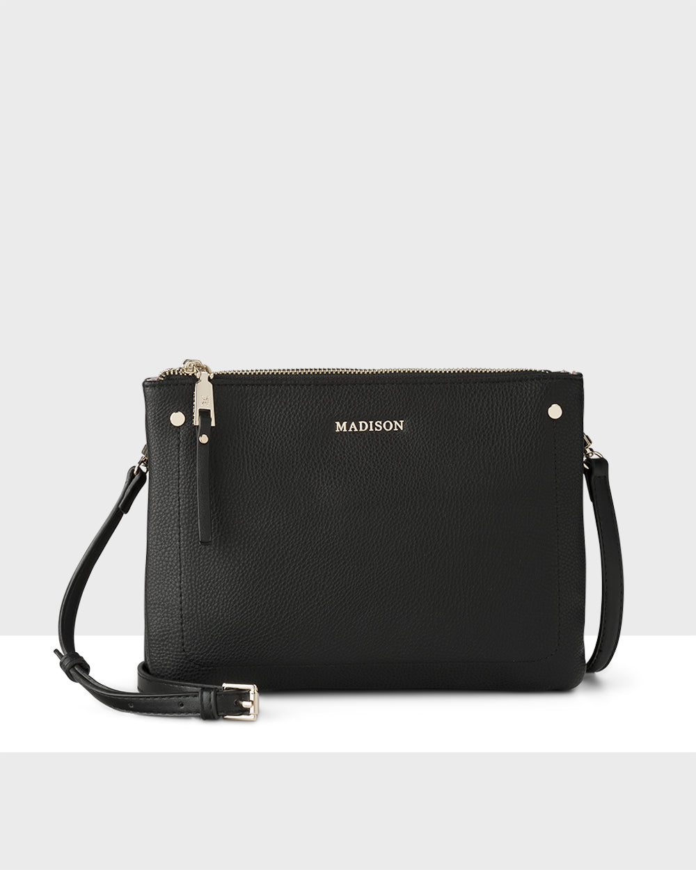 Charlotte Double Zip Crossbody Bag + Zebra Bag Strap-PEROZ Accessories