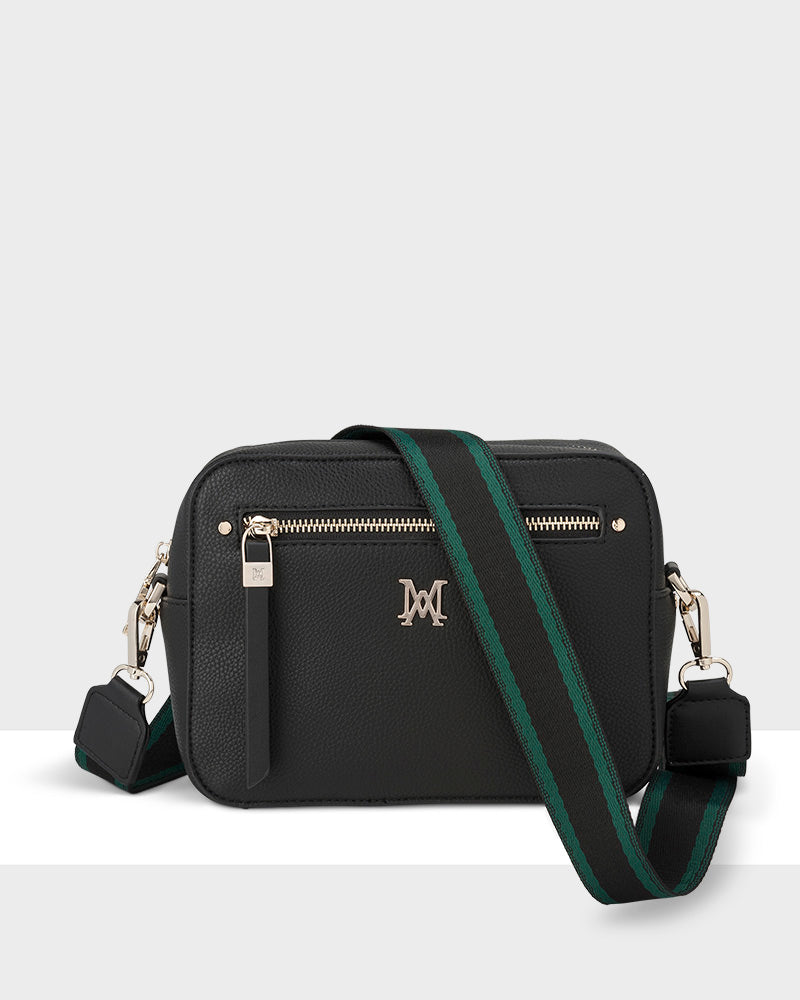 Molly Camera Crossbody Bag + Stripe Bag Strap-Handbags-PEROZ Accessories