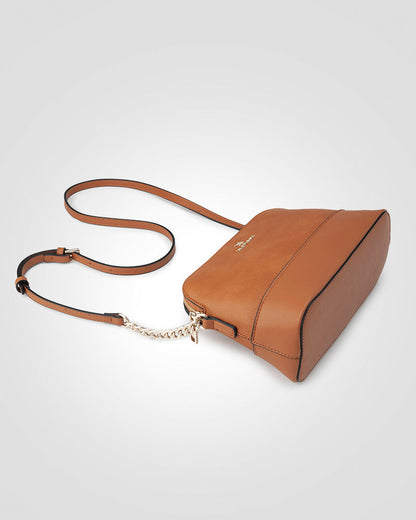 Salli Curve Zip Top Crossbody Bag-PEROZ Accessories