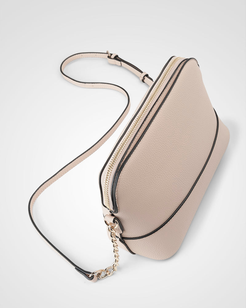 Salli Curve Zip Top Crossbody Bag-PEROZ Accessories