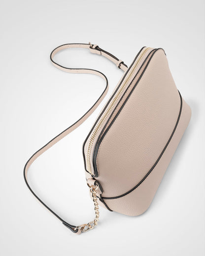 Salli Curve Zip Top Crossbody Bag-PEROZ Accessories