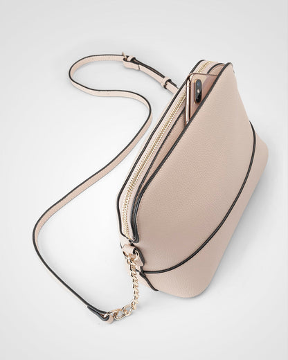 Salli Curve Zip Top Crossbody Bag-PEROZ Accessories