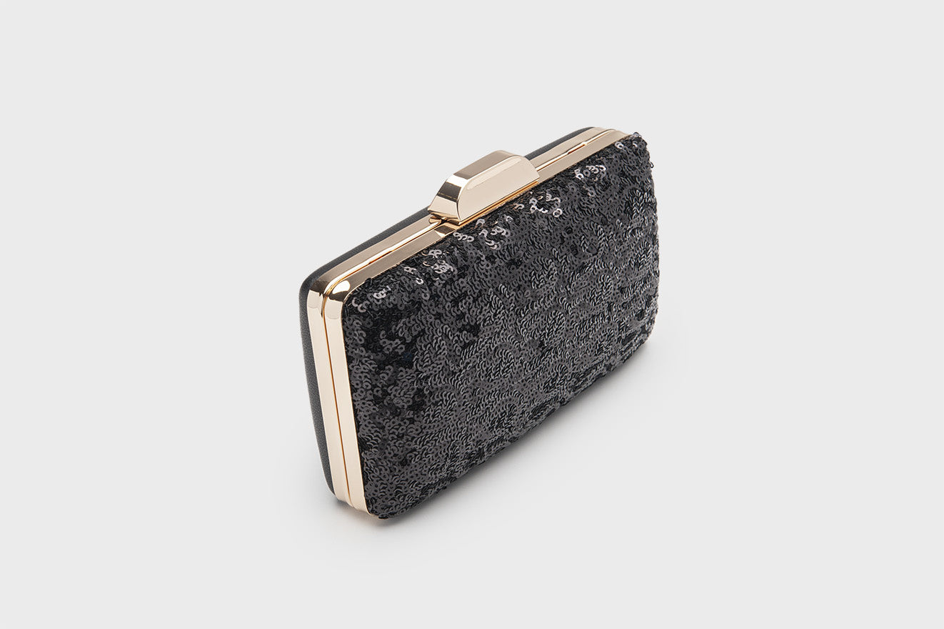 Lola Sequin Minaudiere Clutch Bag-PEROZ Accessories