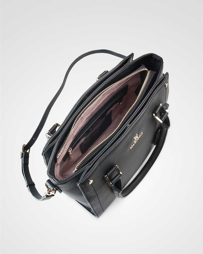 Angie Medium 3 Compartment Satchel Bag-PEROZ Accessories