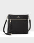 Renee Nylon Zip Top 2 Compartment Crossbody Bag-Handbags-PEROZ Accessories