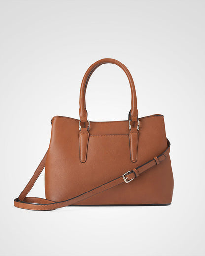 Eve Zip Top Satchel Bag + Aztec Bag Strap-Handbags-PEROZ Accessories