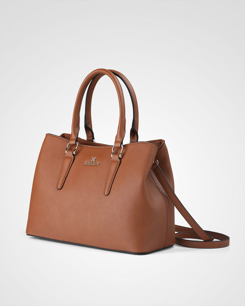 Eve Zip Top Satchel Bag-PEROZ Accessories