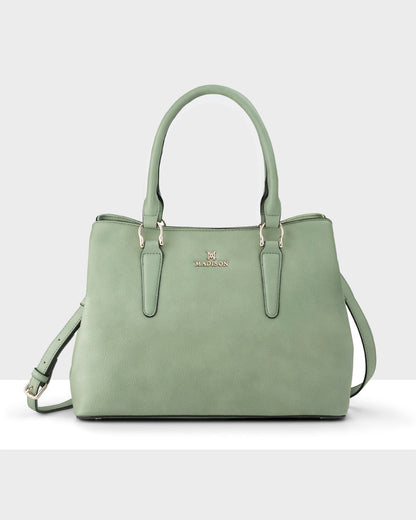 Eve Zip Top Satchel Bag-Satchel Bags-PEROZ Accessories