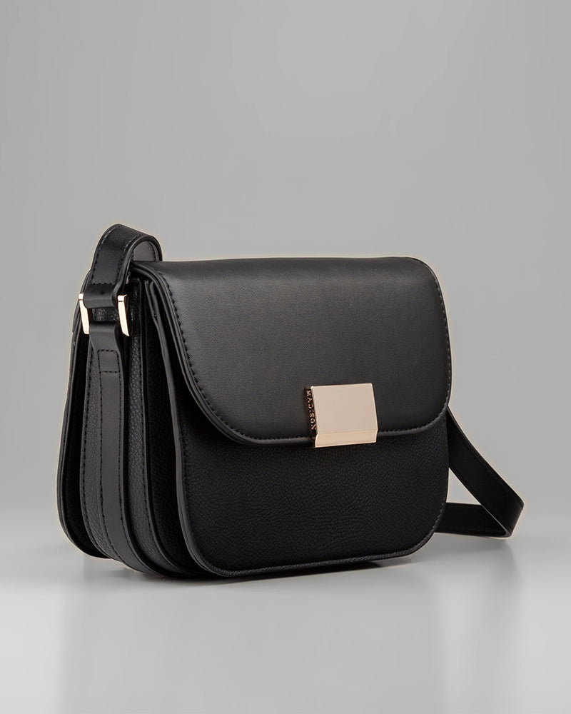Mel 3 Compartment Fold Over Crossbody Bag-Handbags-PEROZ Accessories