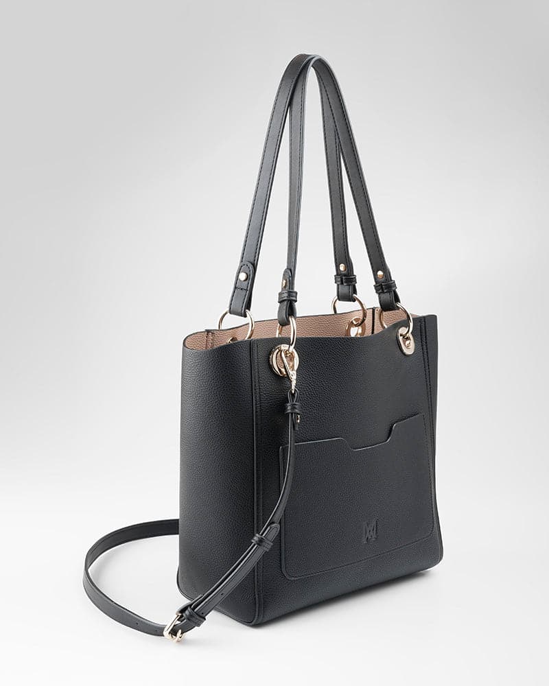 4 in 1 Reversible Tote, Crossbody Bag &amp; Zip Purse-Handbags-PEROZ Accessories