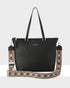 Inga Large Zip Top Tote Bag With Laptop Pocket + Aztec Bag Strap-Handbags-PEROZ Accessories