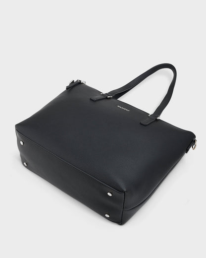 Inga Large Zip Top Tote Bag With Laptop Pocket-Handbags-PEROZ Accessories