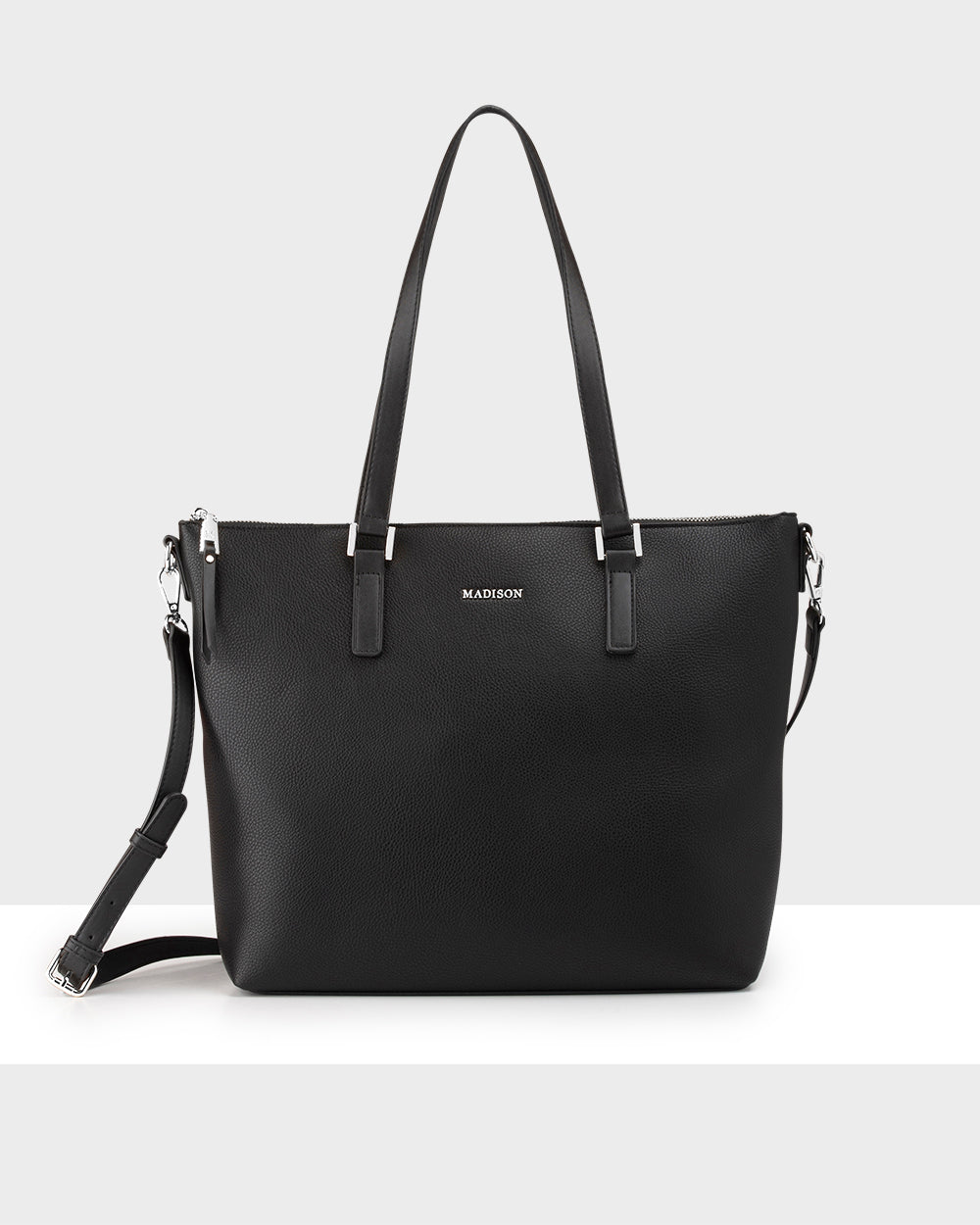 Inga Large Zip Top Tote Bag With Laptop Pocket-Handbags-PEROZ Accessories