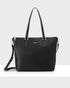 Inga Large Zip Top Tote Bag With Laptop Pocket-Handbags-PEROZ Accessories