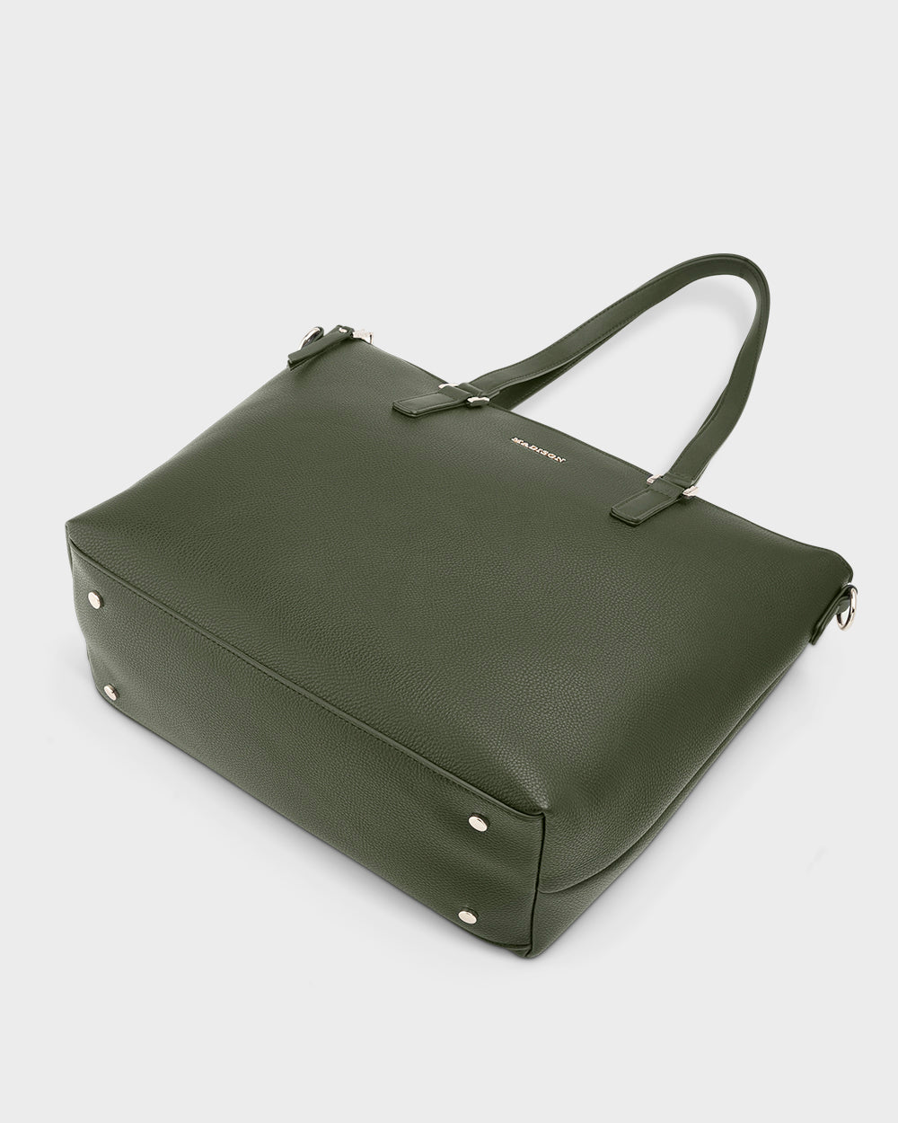 Inga Large Zip Top Tote Bag With Laptop Pocket-Handbags-PEROZ Accessories